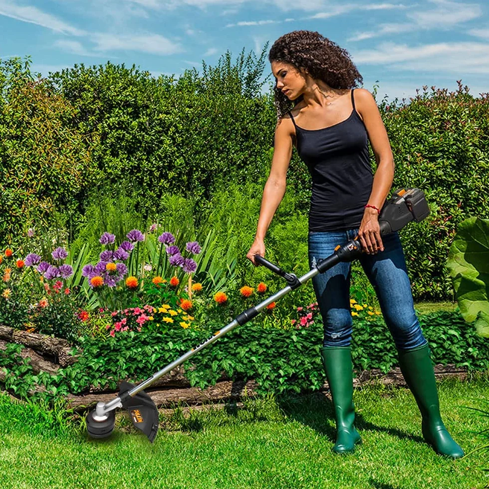 WORX Przecinarka do trawy i podkaszarka Nitro 38 cm 40 V (2x20V) | PowerShare | Silnik bezszczotkowy | WG186E.1-2 akumulatory 4Ah | Ładowarka | 2 w 1 | Podwójny gwint