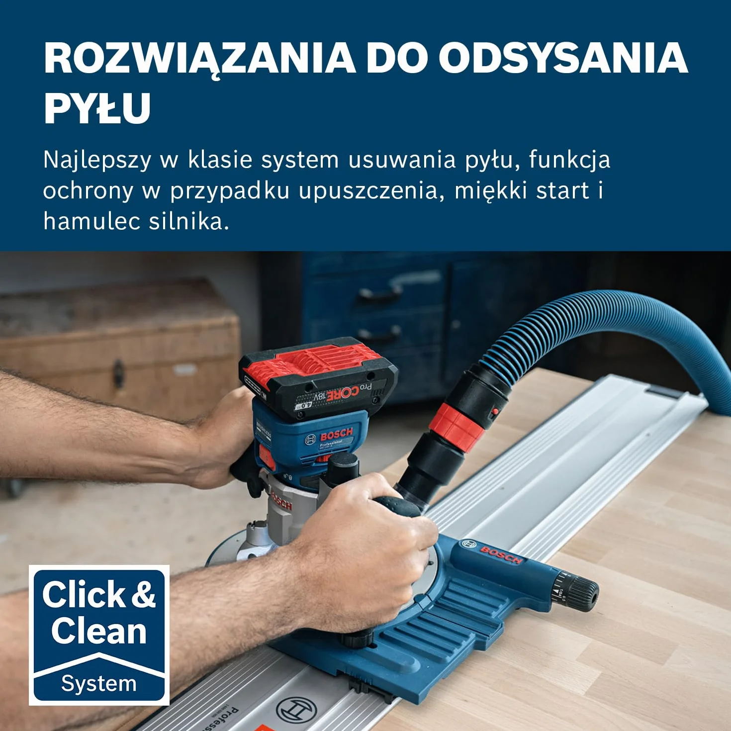 Bosch GKF 18V-8 Frezarka Akumulatorowa 18V L-BOXX