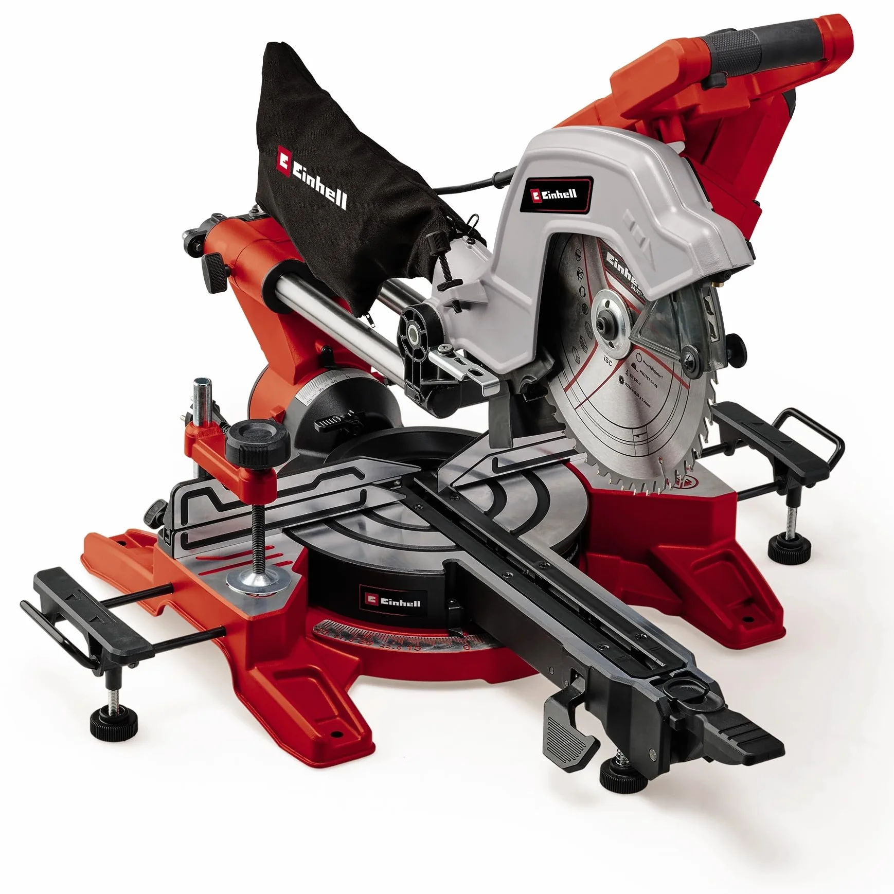 Einhell Pilarka ukośna TE-SM 10 L Dual (2100 W, Ø 254 mm, szerokość cięcia 305 mm, głębokość cięcia 85 mm, laser liniowy, kątowa z łbem dwustronnym)