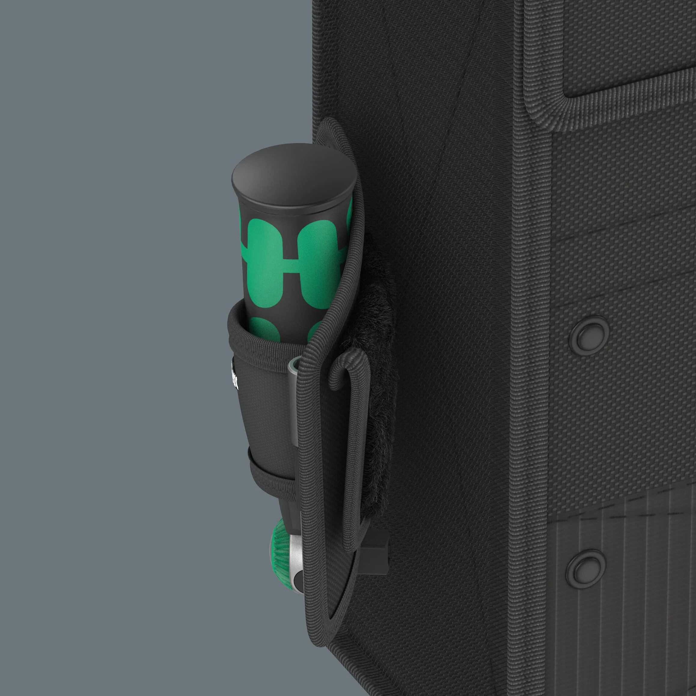 Wera Zyklop Pocket Set Imperial 2 05004283001 8009 zestaw z grzechotkami, 18-częściowy, czarno-zielony