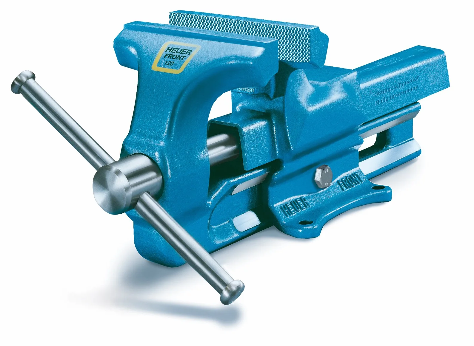Imadło ślusarskie ręczne HEUER BROCKHAUS szczęki 100mm rozstaw 125mm