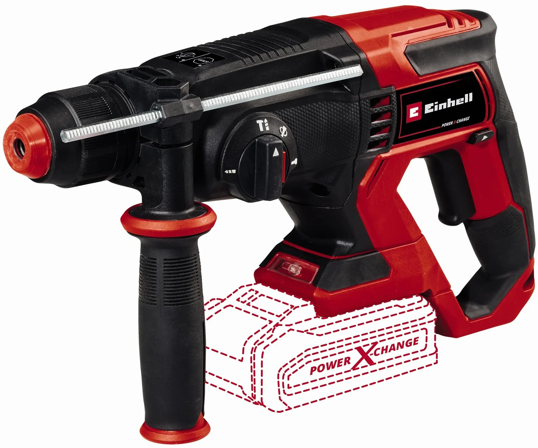 Einhell Akumulatorowy młot udarowo-obrotowy TE-HD 18/20 Li-Solo Power X-Change (18 V, 1,8 J, moc wiercenia 20 mm w betonie, maks. prędkość udaru 4750 min-1, w zestawie walizka, bez akumulatora)