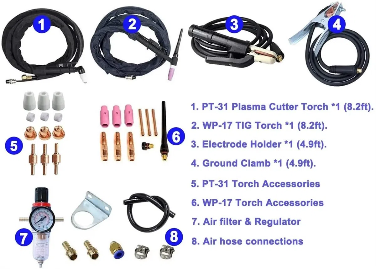 Przecinarka plazmowa CT418 4 w 1 spawarka interwerowa MMA Tig Pulse zgrzewanie punktowe przenośna przecinarka plazmowa CNC do metalu,Potężna Wydajność