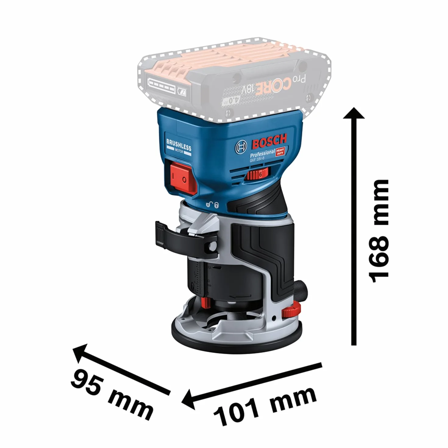 Bosch GKF 18V-8 Frezarka Akumulatorowa 18V L-BOXX