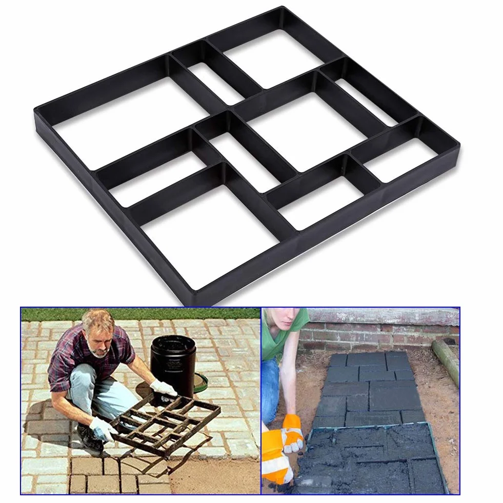Forma do bruku, betonu, tworzywo sztuczne, beton, plastry plastikowe, kostki brukowe, kamień brukowy, forma szalunkowa, szablon do betonu, do chodnika, ogrodu, ścieżki