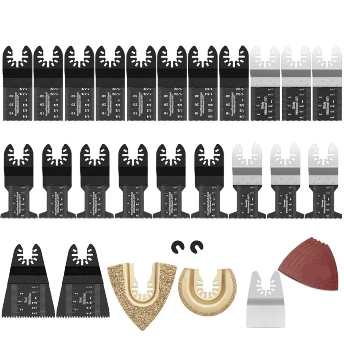 Multifunction Saw Blades Set Oscillating Quick Release For Renovator Woodworking DIY Power Tool 12-108Pcs/Set(32Pc)