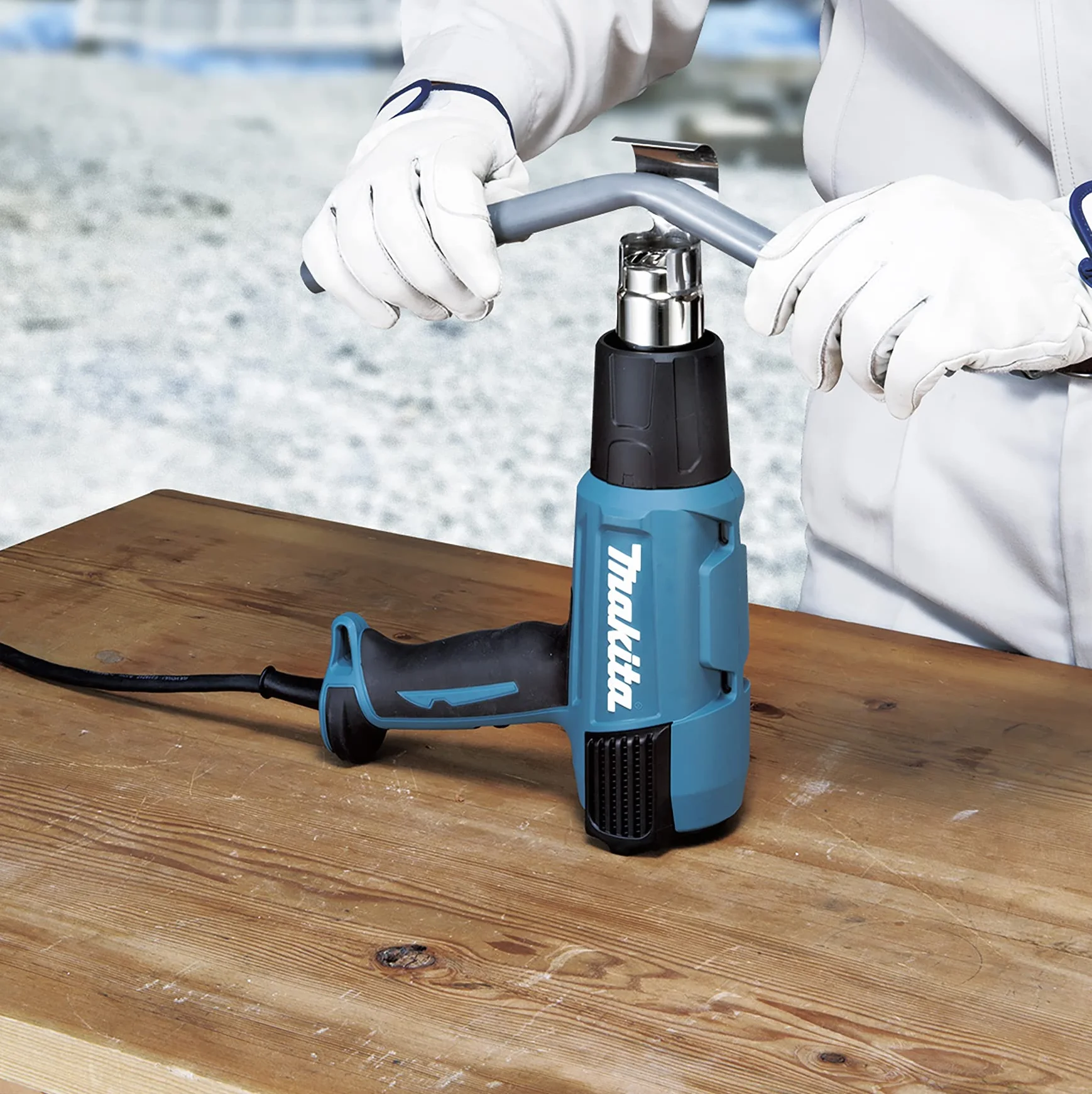 Makita Hg5030K Opalarka, Czarny/Niebieski, ‎15 x 20 x 10 cm