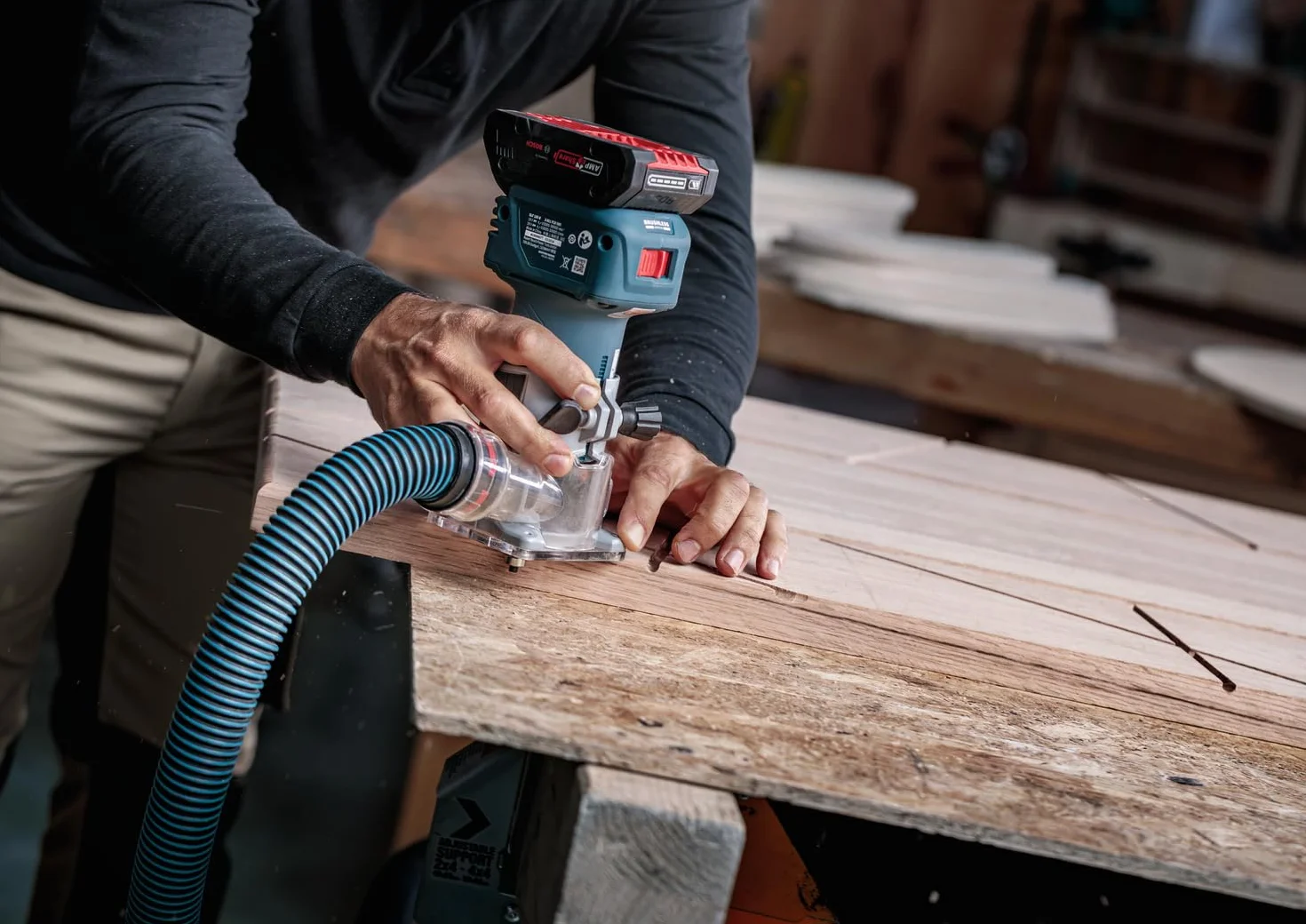 Bosch 1x Frez prosty PRO z łożyskiem kulkowym na górze (do Miękkie drewno, Twarde drewno, Ø 12 mm, Professional Akcesoria Frez ręczny, Frez krawędziowy)