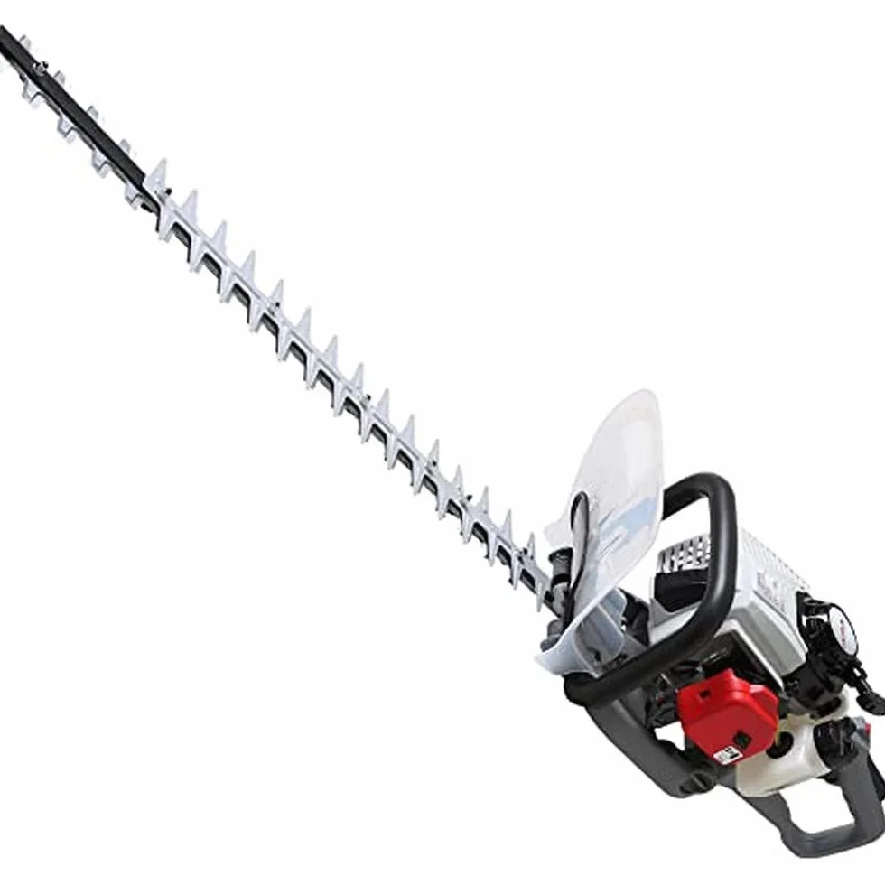 IKRA nożyce do żywopłotu spalinowa benzyna IPHT 2660 długość cięcia 60 cm grubość cięcia 27 mm obrotowy uchwyt 180