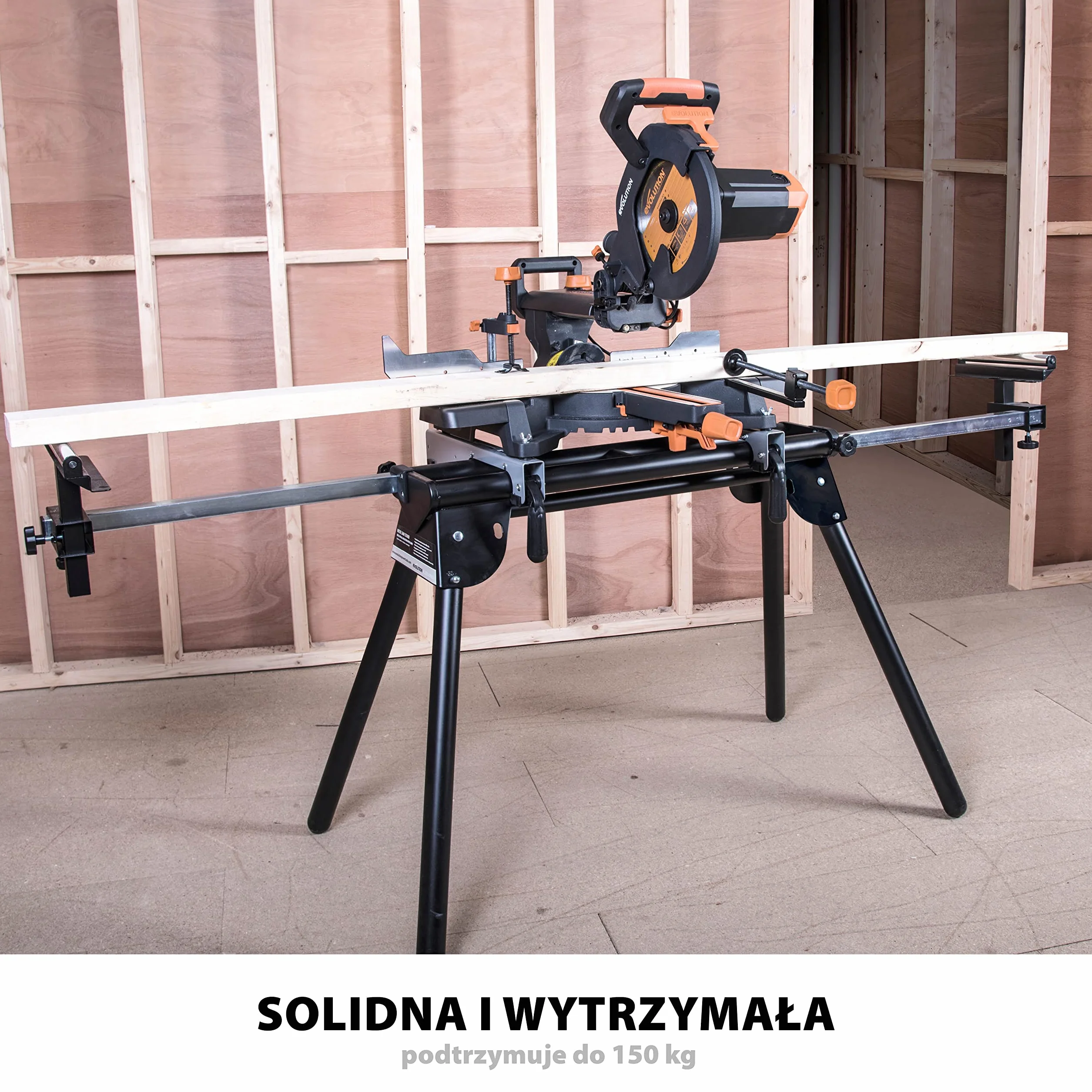 Evolution Power Tools EVOMS1 Stojak do ukośnicy składany z wysuwanymi ramionami