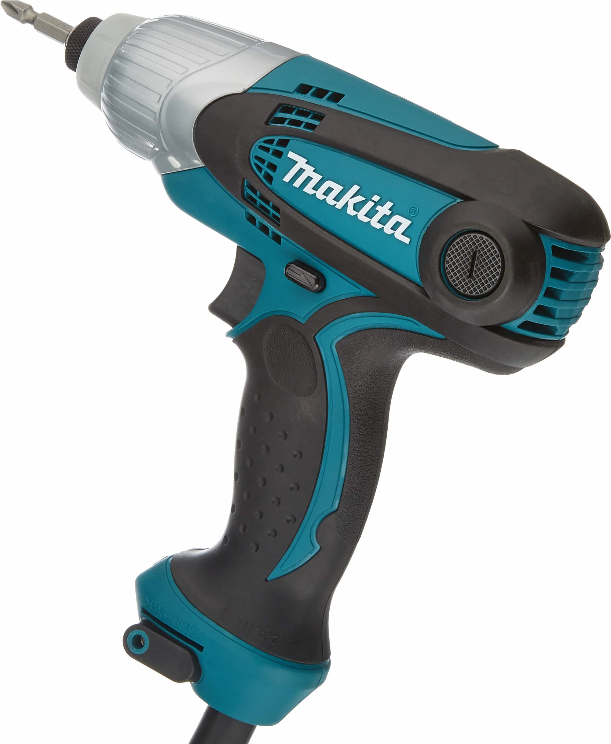 Makita Td0101F Wkrętarka Udarowa 1/4" z Łbem Sześciokątnym, Czarna, Niebieska