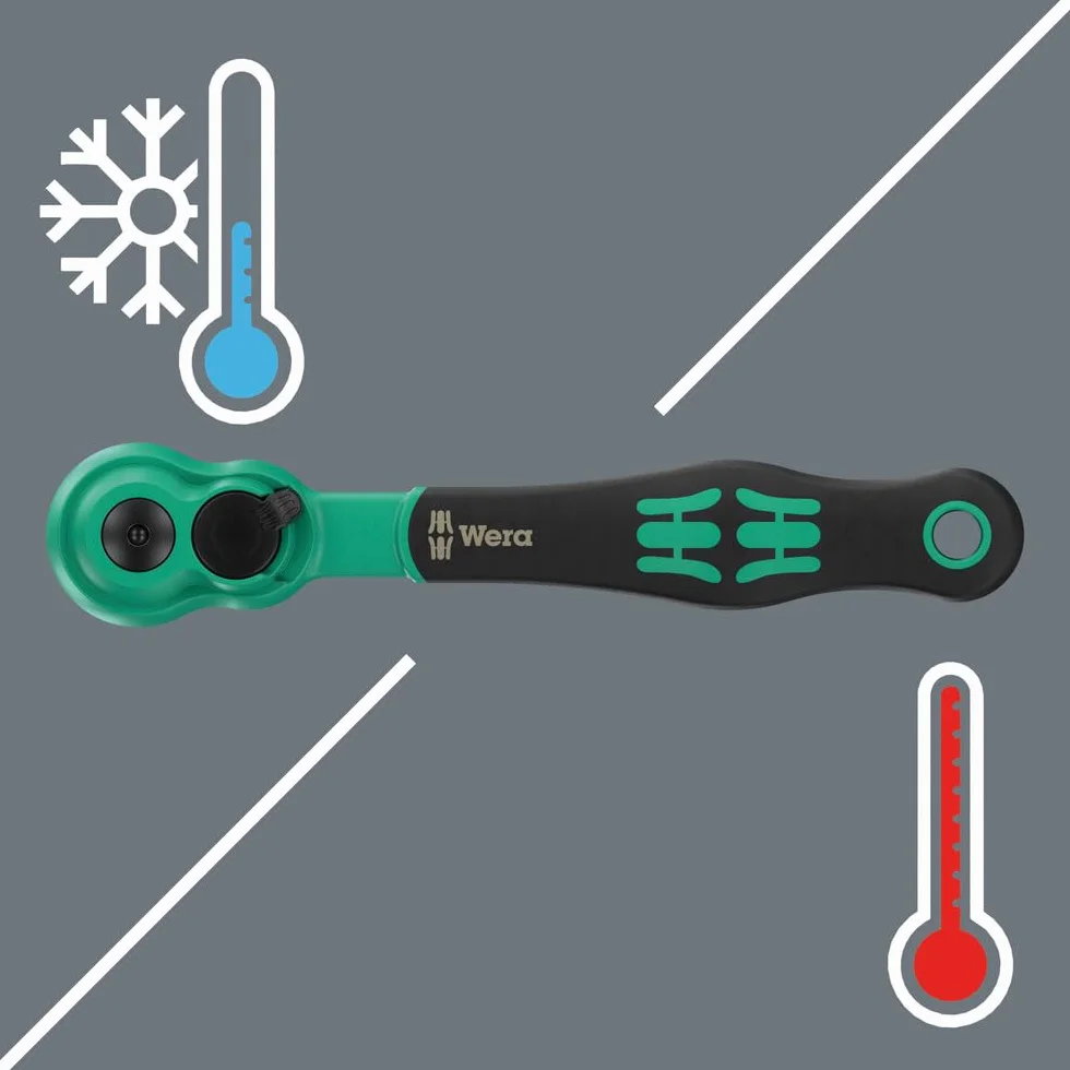Zestaw z grzechotką 1/4" Zyklop Comfort 8100 SA 14, z przełącznikiem zmiany kierunku pracy, metryczny, 28 części
