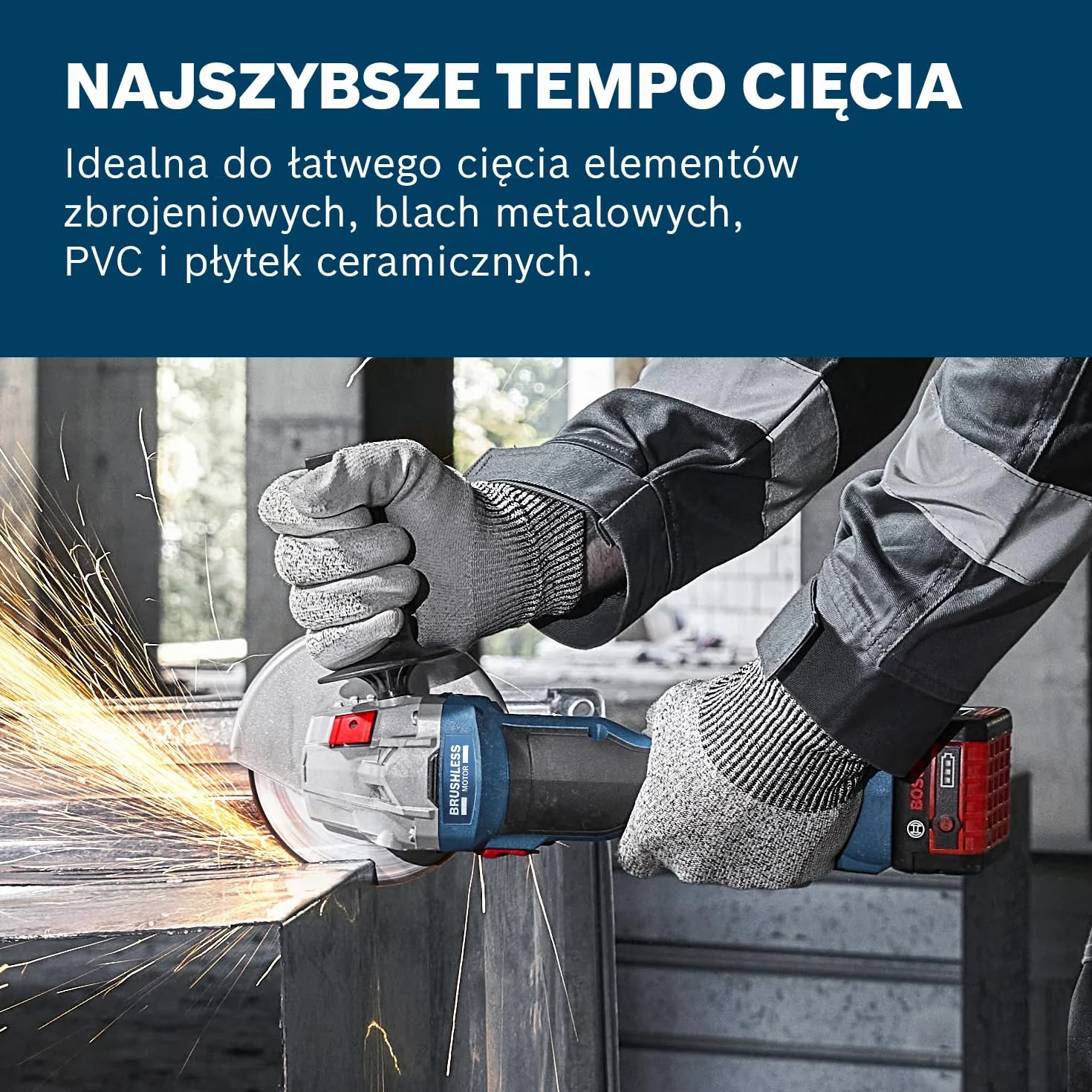 Bosch Professional akumulatorowa szlifierka kątowa GWS 18V-8 125 mm