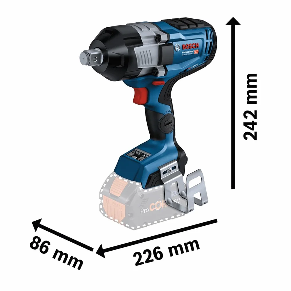 Bosch Professional akumulatorowy klucz udarowy BITURBO GDS 18V-1600 HC 3/4" 1600 Nm 2200 Nm