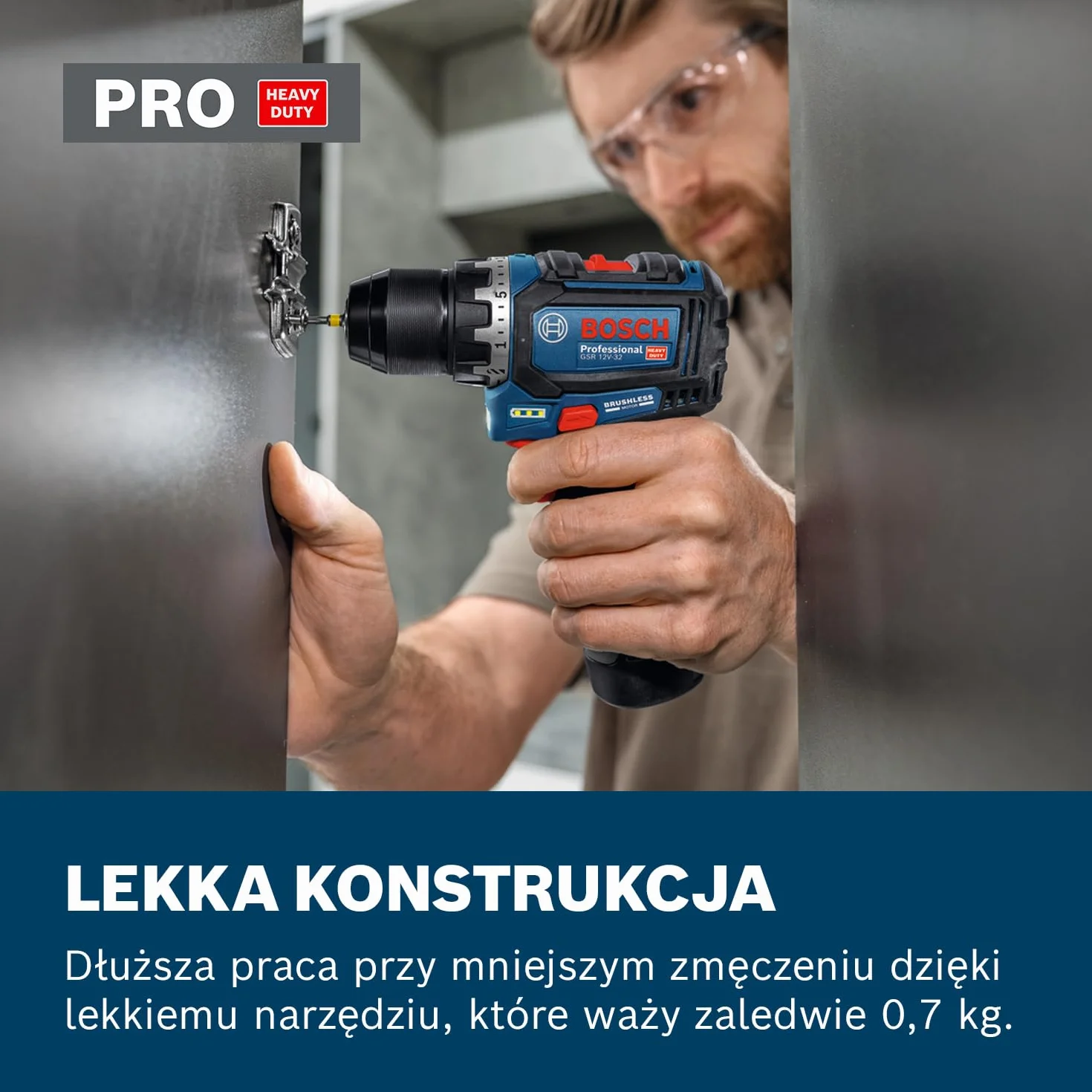 Bosch Professional GSR 12V-32 Wiertarko-wkrętarka akumulatorowa 12V 2,0 Ah Bezszczotkowa