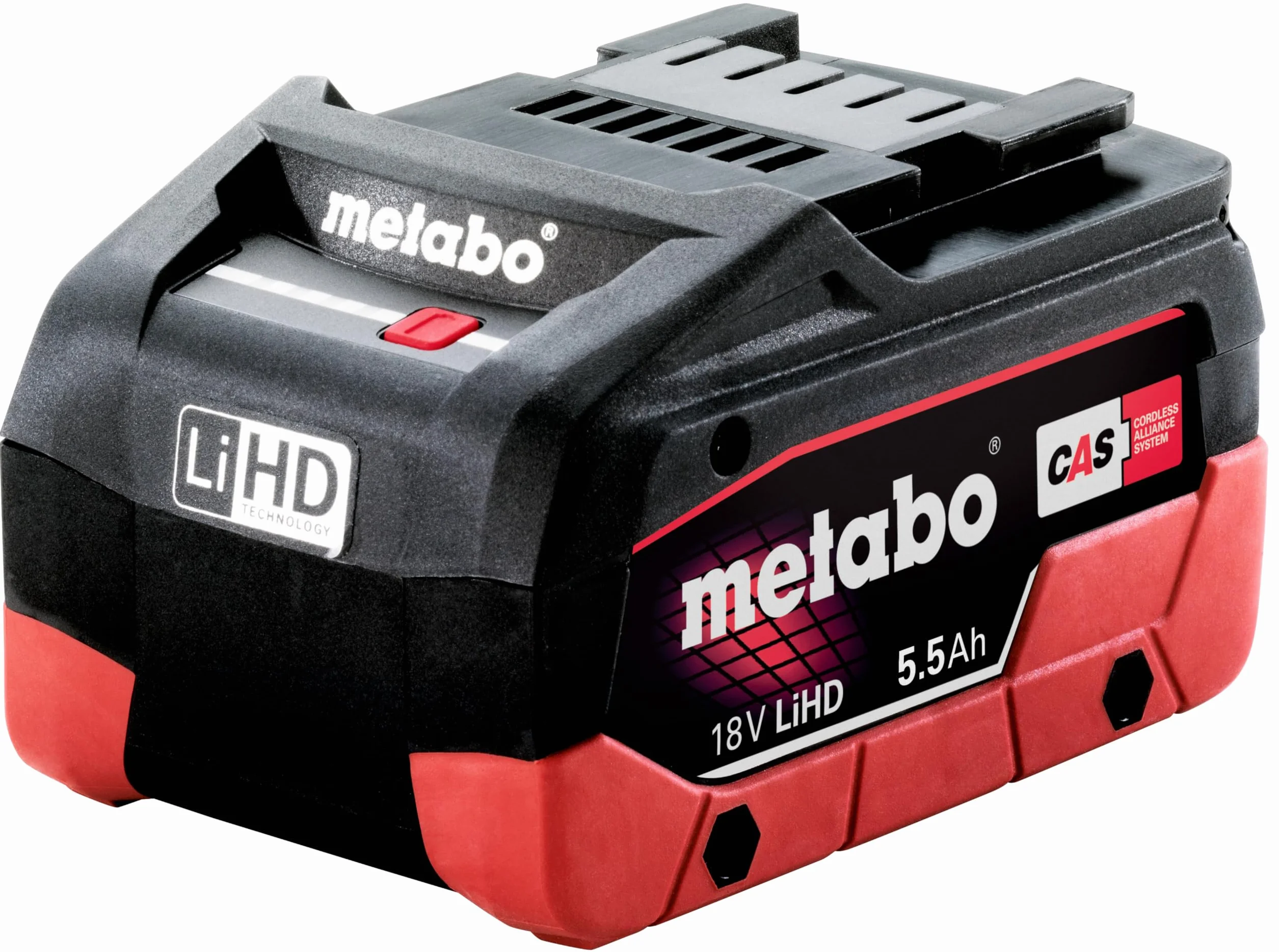 Metabo zestaw podstawowy 2 x LiHD 5,5 Ah – 685122000 – Zestaw akumulatorów do efektywnego i szybkiego ładowania – Zawiera akumulatory 18 V i ładowarkę