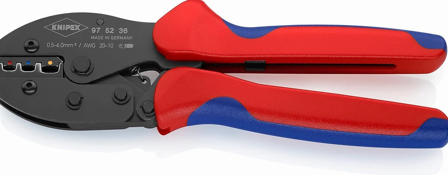 KNIPEX PreciForce Szczypce do zagniatania z osłonkami wielokomponentowymi 220 mm, 97 52 36