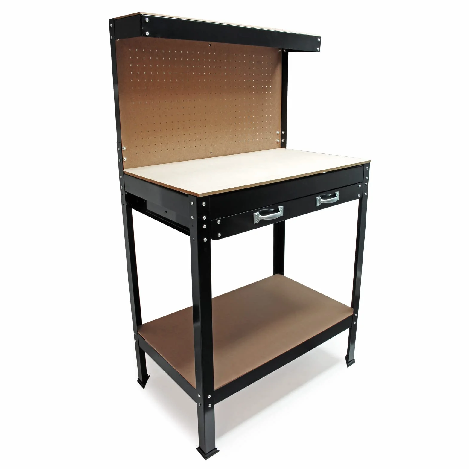 Wiltec Stół warsztatowy 800 x 500 x 1400 mm z szufladą 150 kg nośności