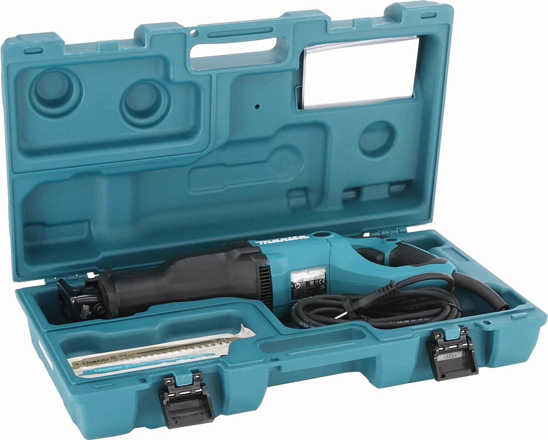 Makita JR3051TK/2 Piła Szablasta, 1200 W, 240 V, Niebieski/Czarny