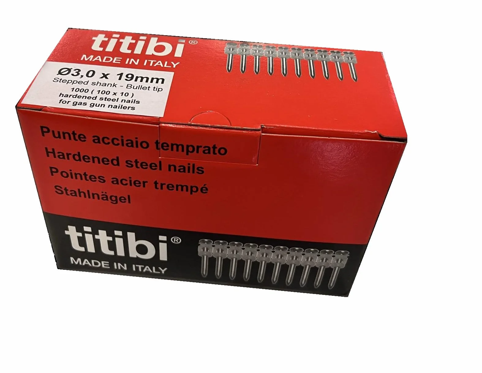 1000 GAZÓW GAZOWYCH Ø 3,0 x 19 mm, 2 BOMBOLETY GAZOWE (GC11) KOMPATYBILNE Z GAZOWĄ HILTI GX100 (ADAPTER NIE JEST W ZAKRESIE, UŻYJ ORYGINALNYCH BOMBOLETów) (Ø 3,0 19 x 19 mm)