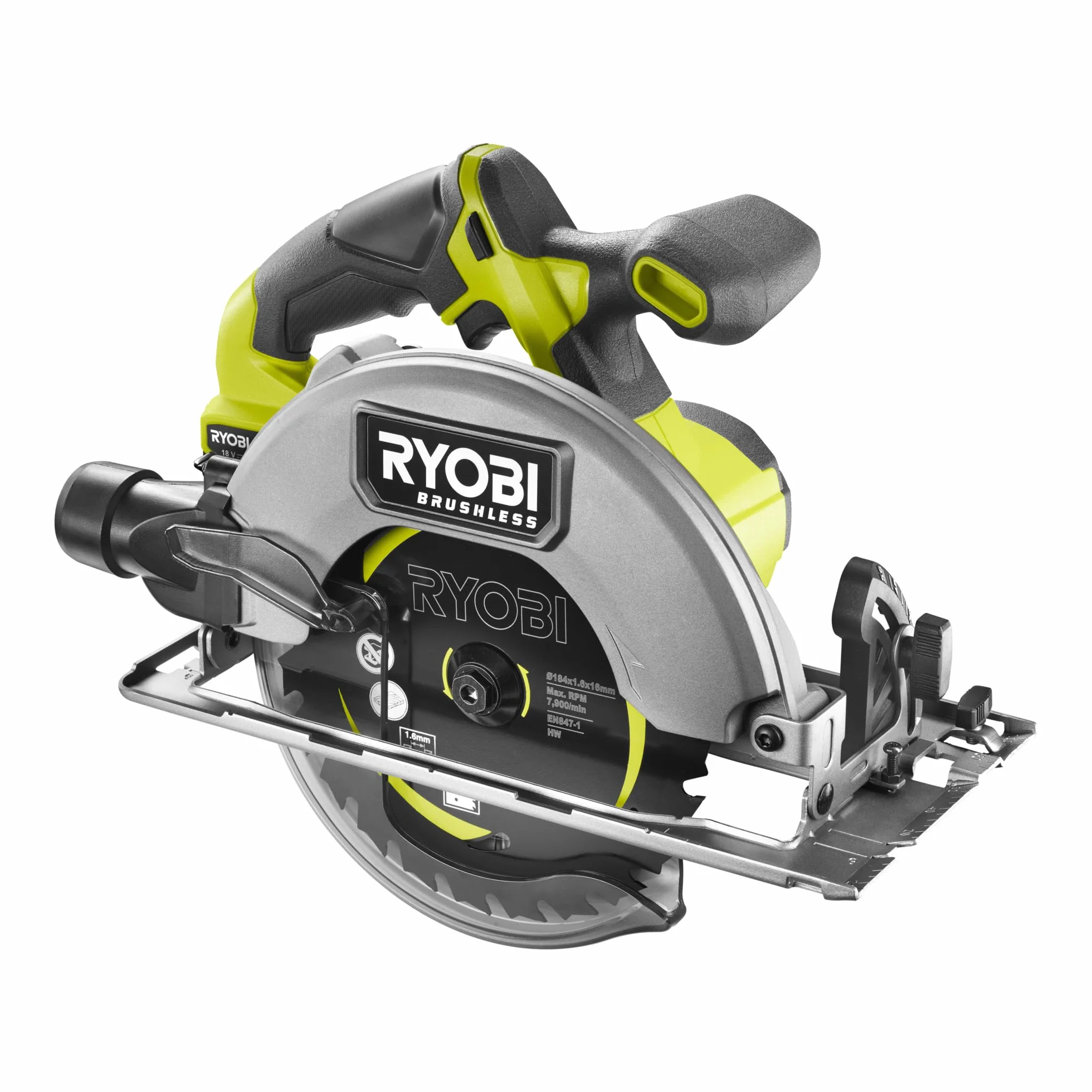 Ryobi RCS18BL-0 18V ONE+ Bezprzewodowa bezszczotkowa piła tarczowa 184 mm (nagie narzędzie)