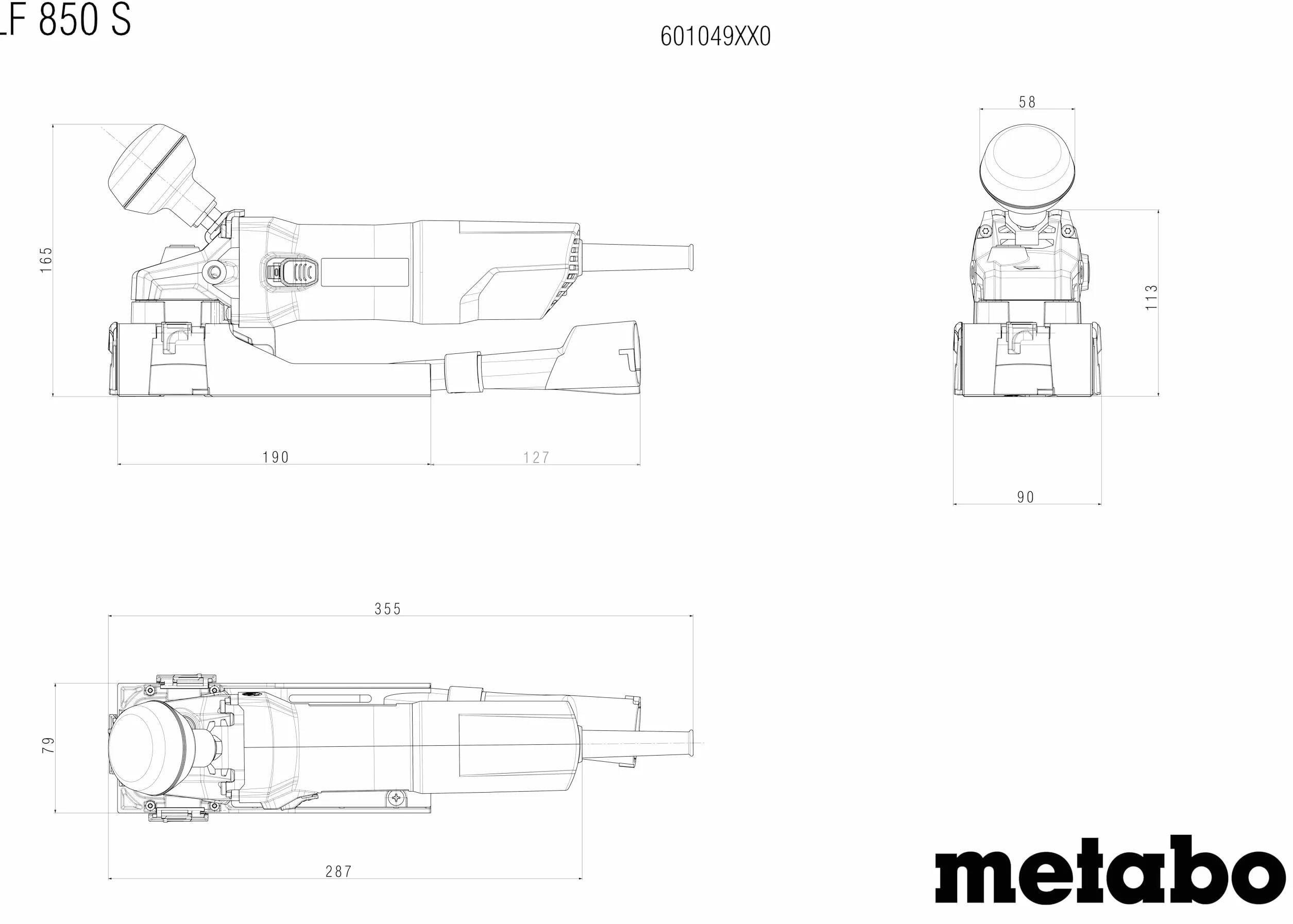 Urządzenie do usuwania farby Metabo LF 850 S 601049500 do usuwania farb i lakierów - Moc znamionowa: 850 W - Kabel 4 m, wtyczka europejska