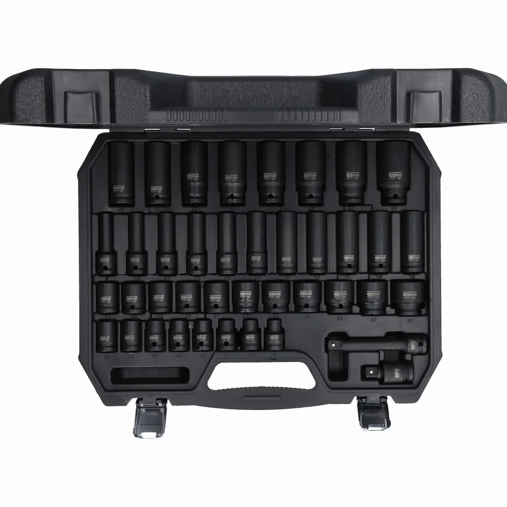 KS Tools 515.0065 1/2" Zestaw nasadek udarowych sześciokątnych, 40-szt