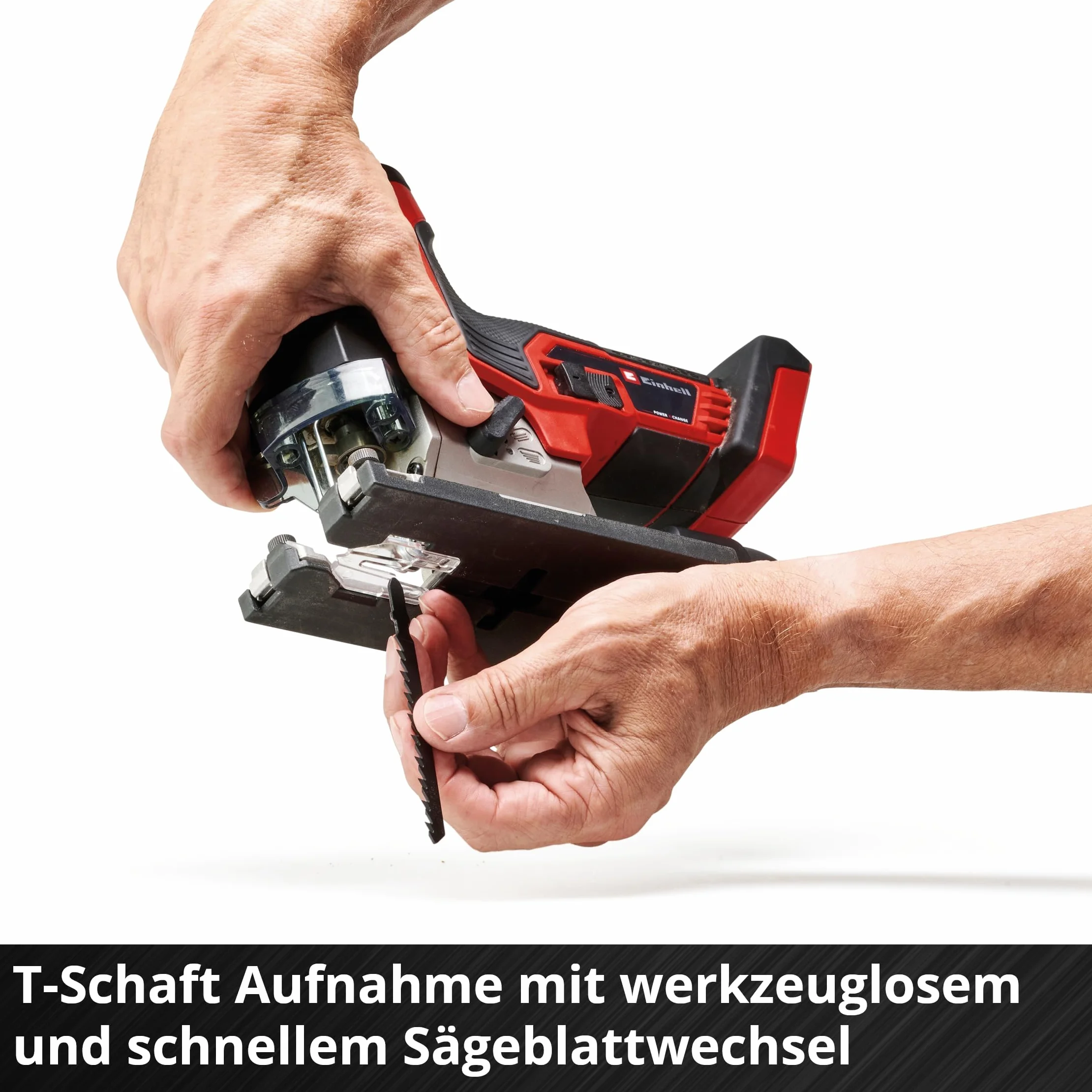 Einhell Power X-Change akumulatorowa wyrzynarka – silnik bezszczotkowy 18 V, głębokość cięcia 135 mm, długość skoku 26 mm, profesjonalna elektryczna piła wyrzynarkowa TP-JST 18/135 Li z 3 ostrzami