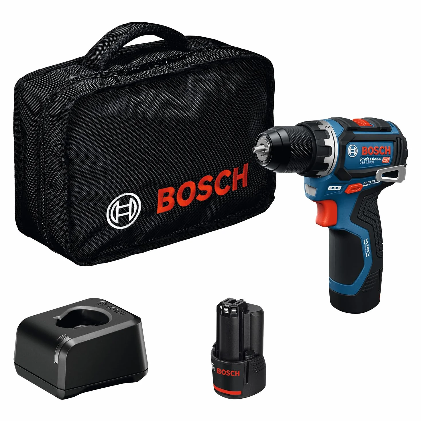 Bosch Professional GSR 12V-32 Wiertarko-wkrętarka akumulatorowa 12V 2,0 Ah Bezszczotkowa