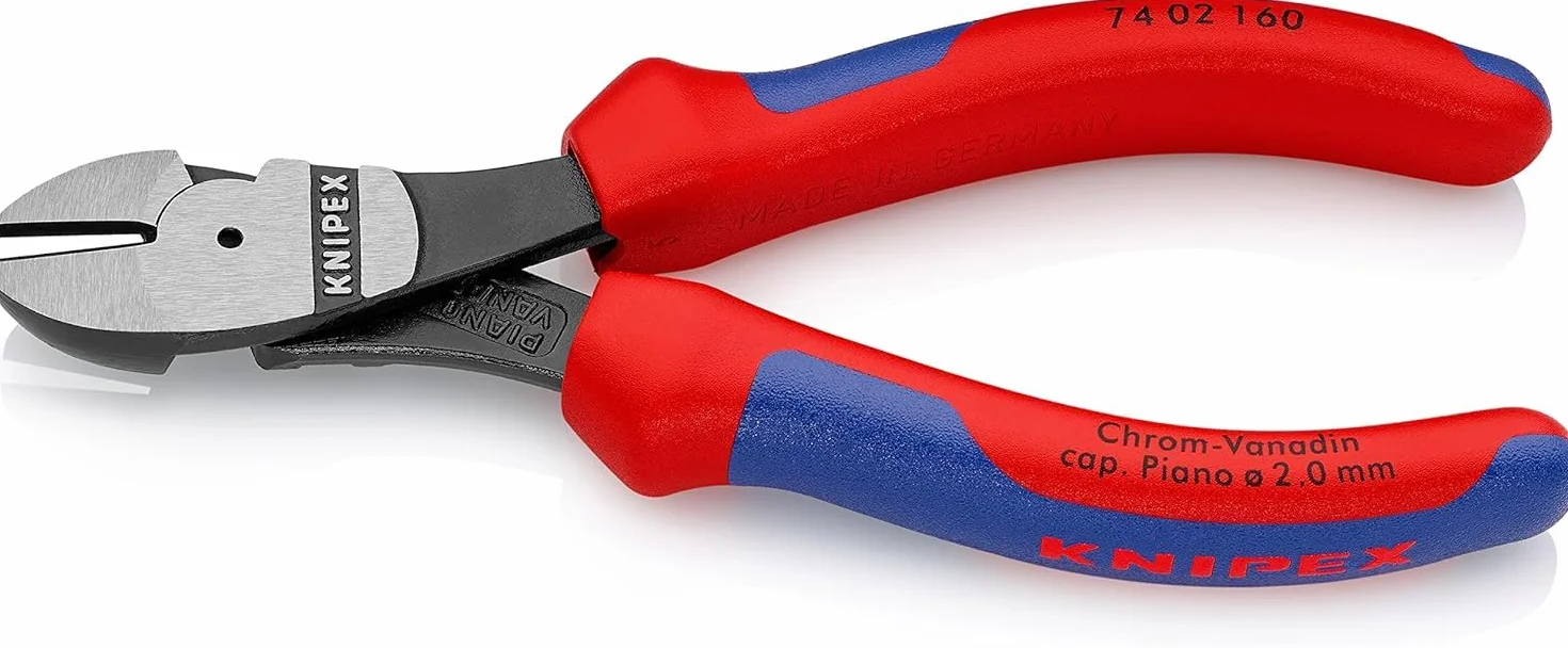 KNIPEX Szczypce tnące boczne z osłonkami wielokomponentowymi 160 mm, 74 02 160
