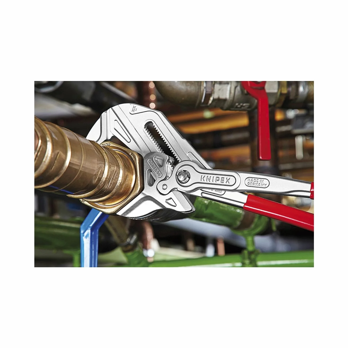 KNIPEX Szczypce-klucz XL szczypce i klucz w jednym narzędziu chromowany z tworzywa sztucznego, powlekane 400 mm, 86 03 400