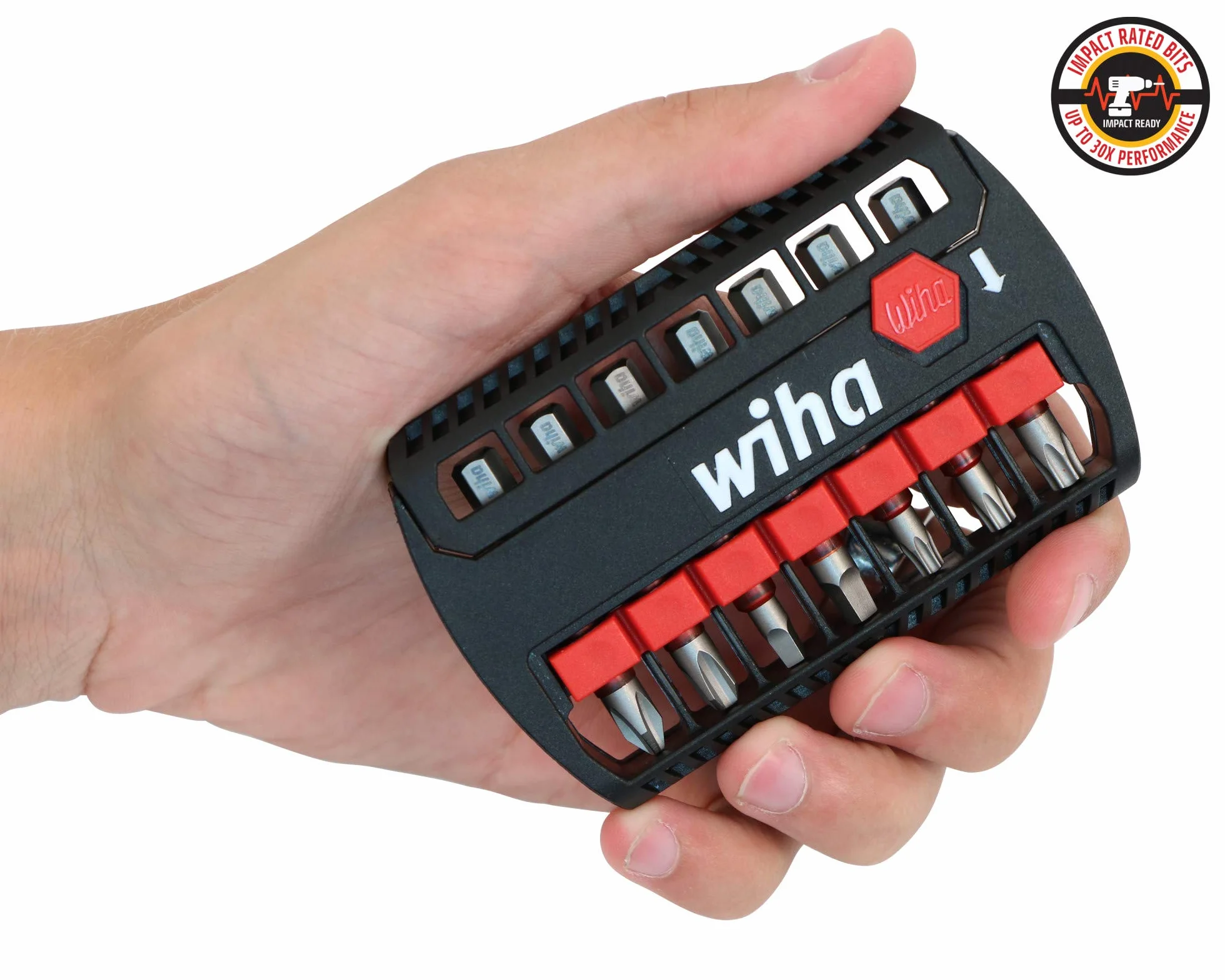 Wiha 76892 zestaw udarowy beinhaltet: Terminator Power Phillips Square #2, 3 Torx T20, T25, T30 In Bit Buddy Halter, Multi, jeden rozmiar