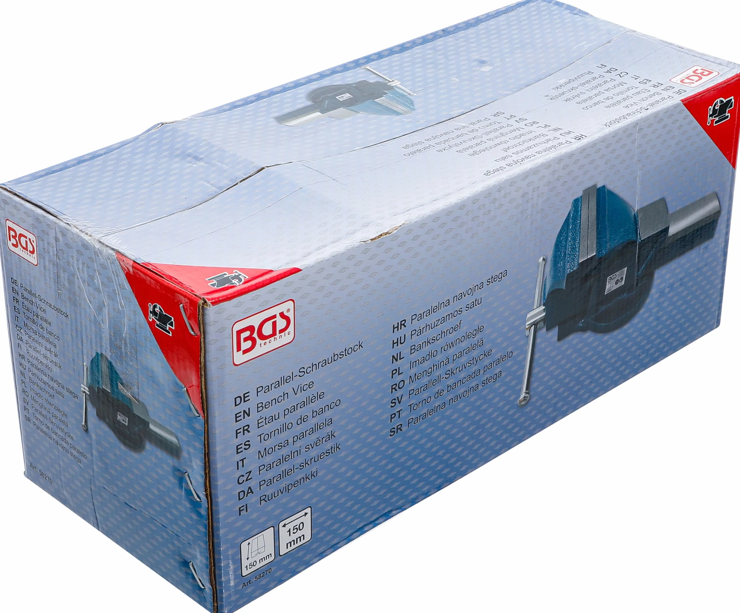 BGS 58270 | Imadło równoległe | szczęki mocujące 150 mm