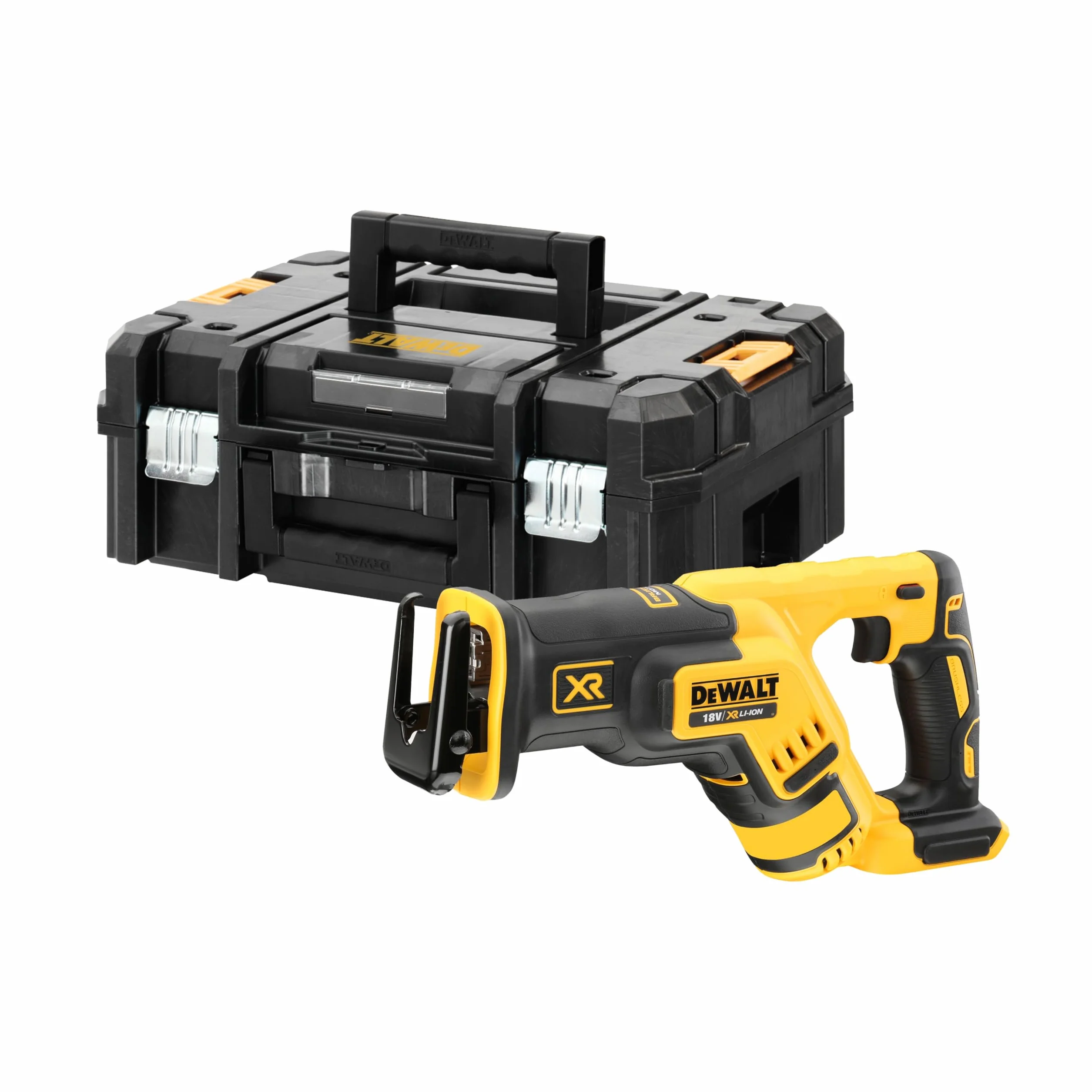 Dewalt DCS367NT Akumulatorowa Piła Szablasta z Walizką, 18 V, Czarny/Żółty, 43.5 x 33 x 16.5 cm