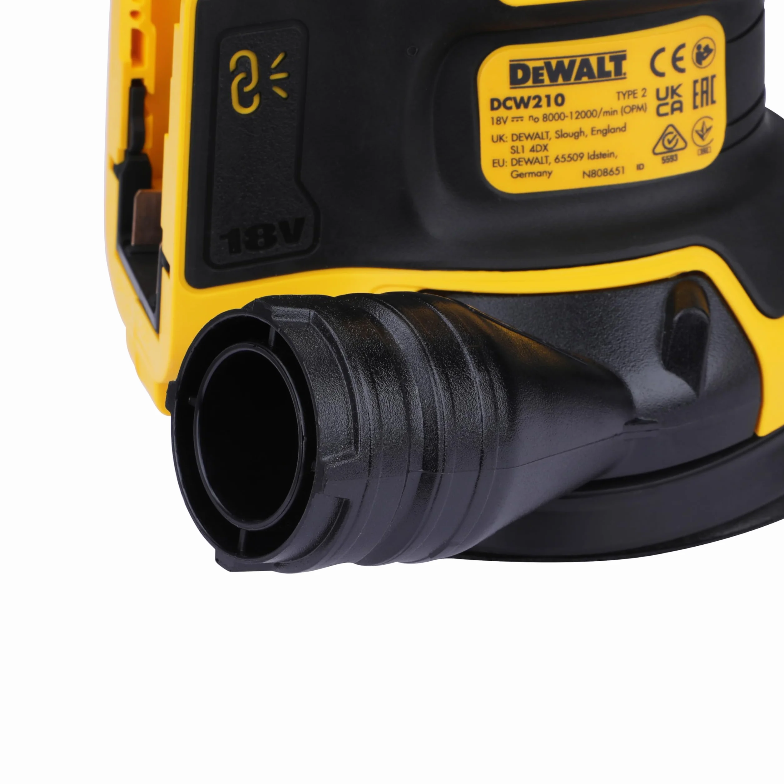 Dewalt Xr Bl Szlifierka, Czarny/Żółty, 125 mm