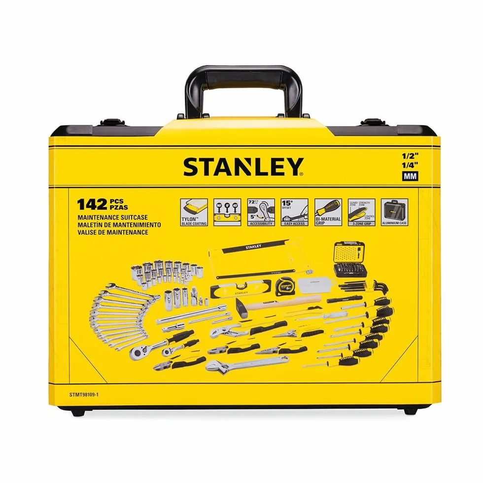 Stanley, Zestaw mechaniczny, zestaw narzędzi w walizce (142 elementy), STMT98109-1