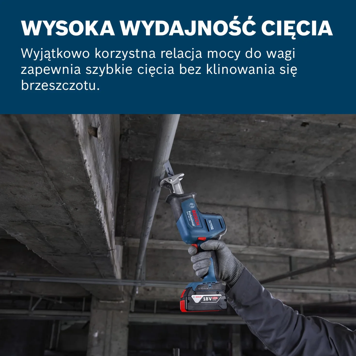 Bosch Professional GSA 18V-24 Akumulatorowa piła szablasta 18V System L-BOXX