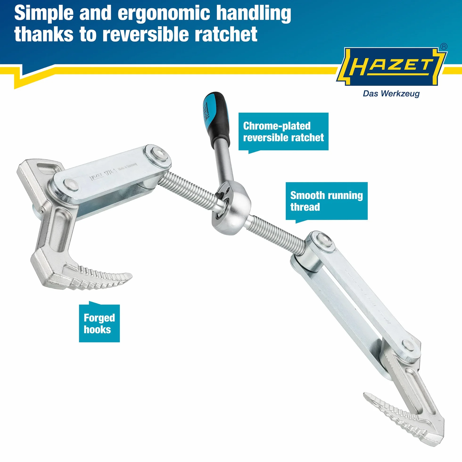 HAZET 1774-1 Zacisk 115 mm 440 mm 275 mm TR 16 x 5
