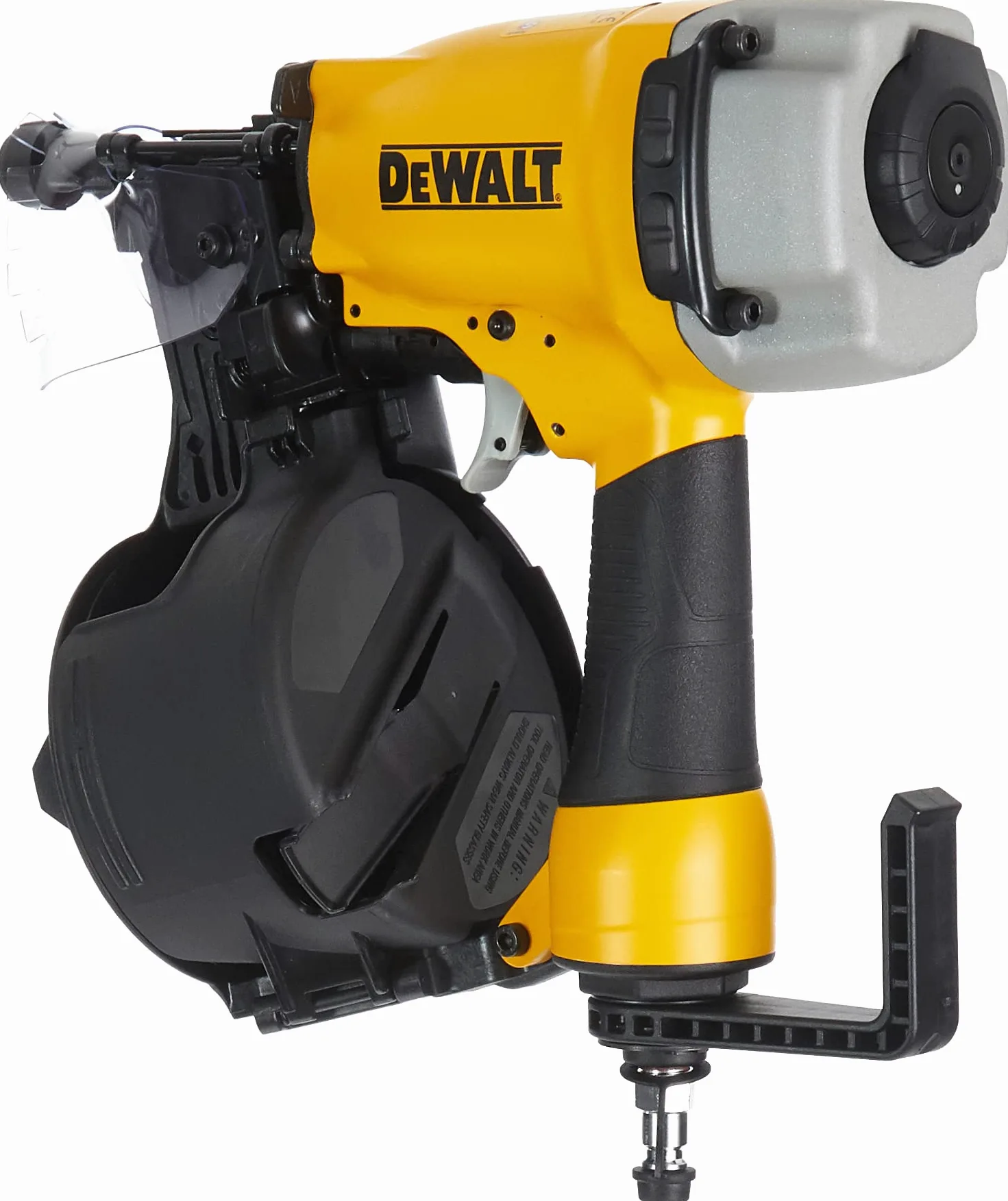 Dewalt 64 mm gwoździe pneumatyczne DPN64C (do gwoździ okrągłych o średnicy 32-64 mm, gwoździe Ø 2 mm, z pojedynczym wyzwalaczem i ogranicznikiem głębokości, pojemność magazynka 225 gwoździ, w zestawie
