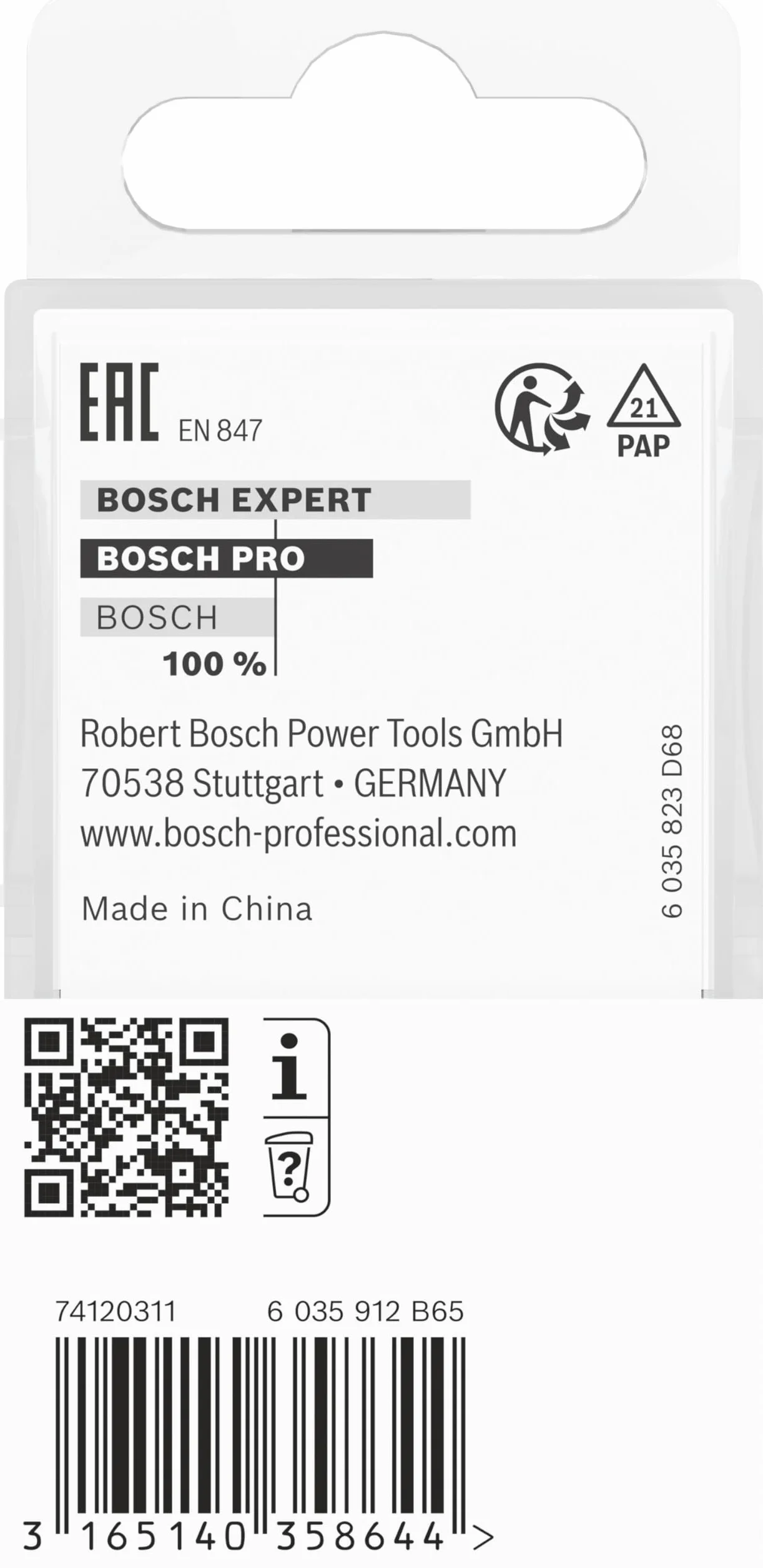 Bosch 1x Frez PRO do zagłębień pod zawiasy (do Miękkie drewno, Twarde drewno, Ø 12,7 mm, Professional Akcesoria Frez ręczny, Frez krawędziowy)