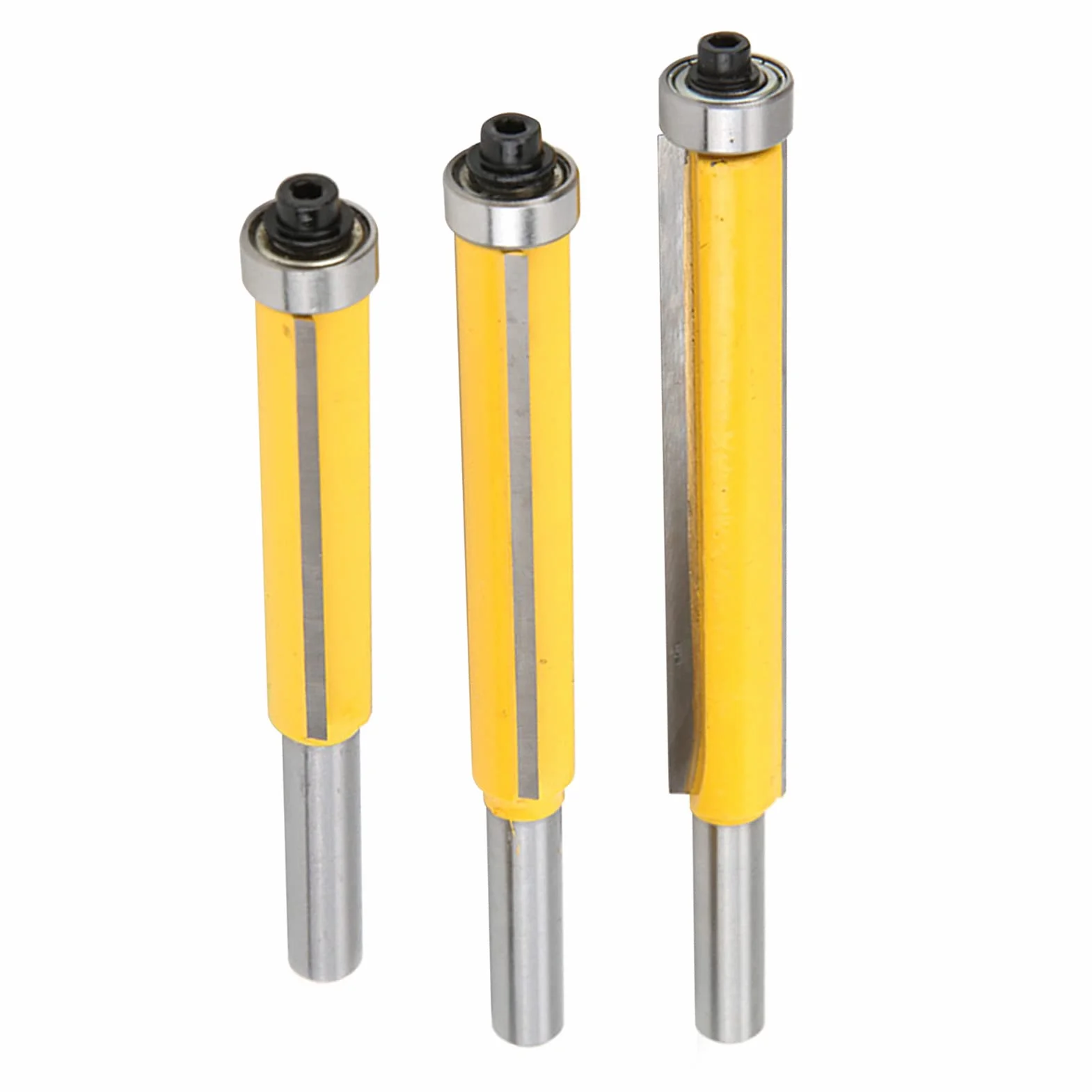 3-teiliges Fräser 8 mm Schaftlegierungs-Fräser mit Lagereckenschneidern für DIY-Holzarbeiten