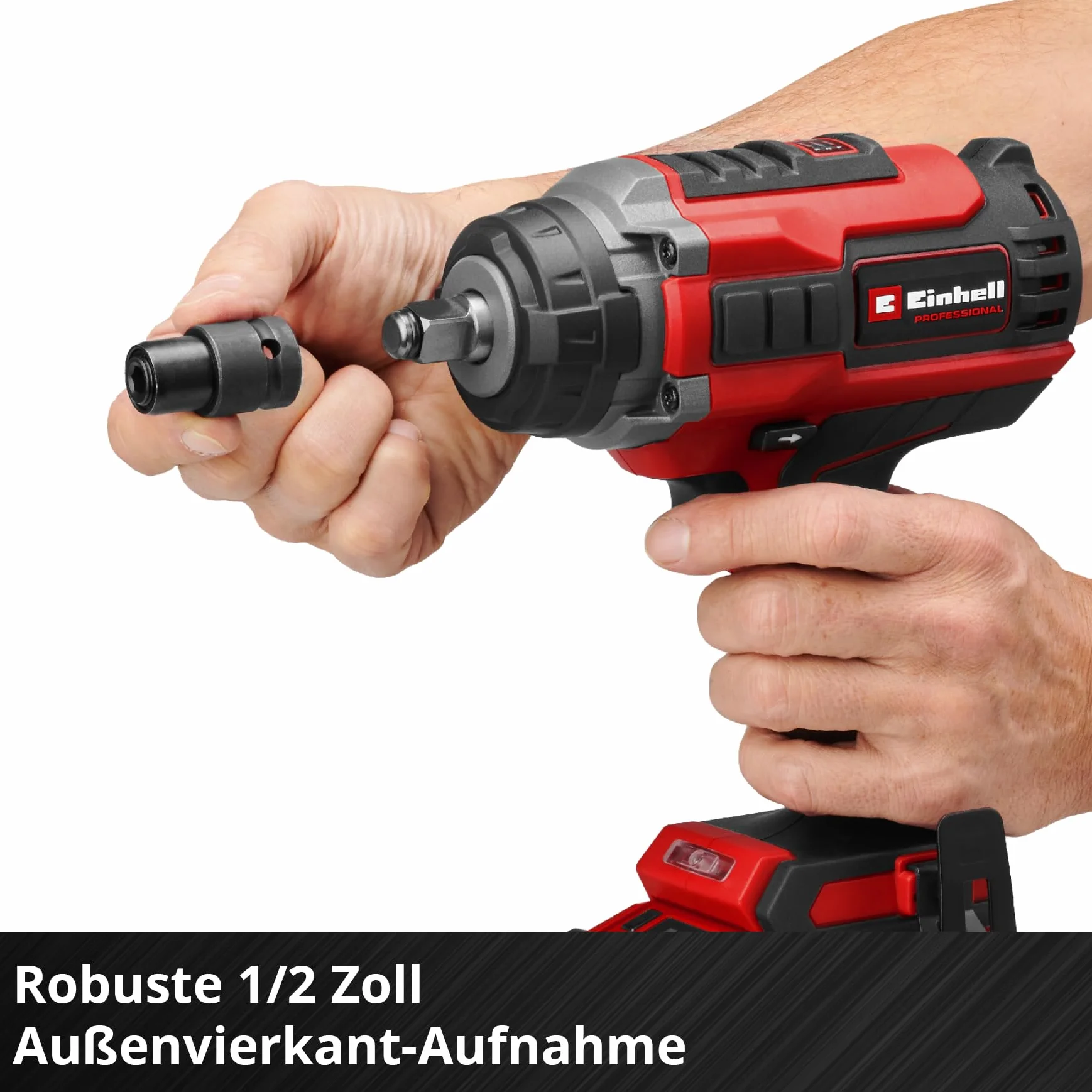 Einhell Professional Akumulatorowy klucz udarowy IMPAXXO 18/400 Power X-Change (Li-Ion, 18 V, 400 Nm, 3-bieg. przekładnia, silnik bezszczotkowy, bez akumulatora i ładowarki)