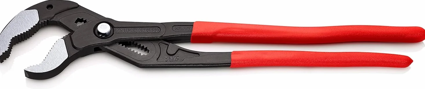 KNIPEX Cobra XXL Szczypce do rur fosforanowana, szara pokryte antypoślizgowym tworzywem sztucznym 560 mm, 87 01 560