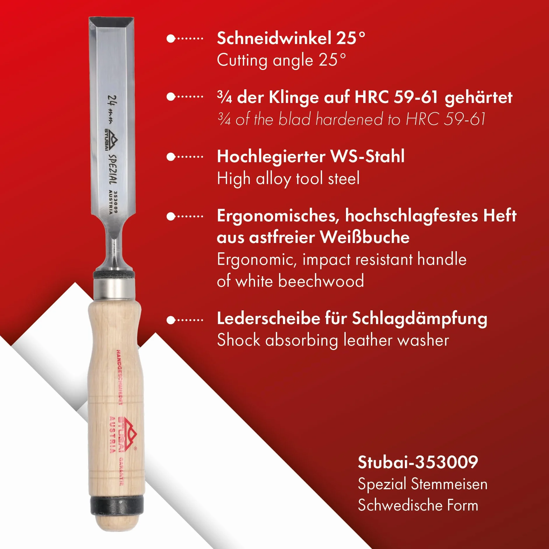 Stubai 353106 Spec. zestaw dłut ktn. 6-częściowy