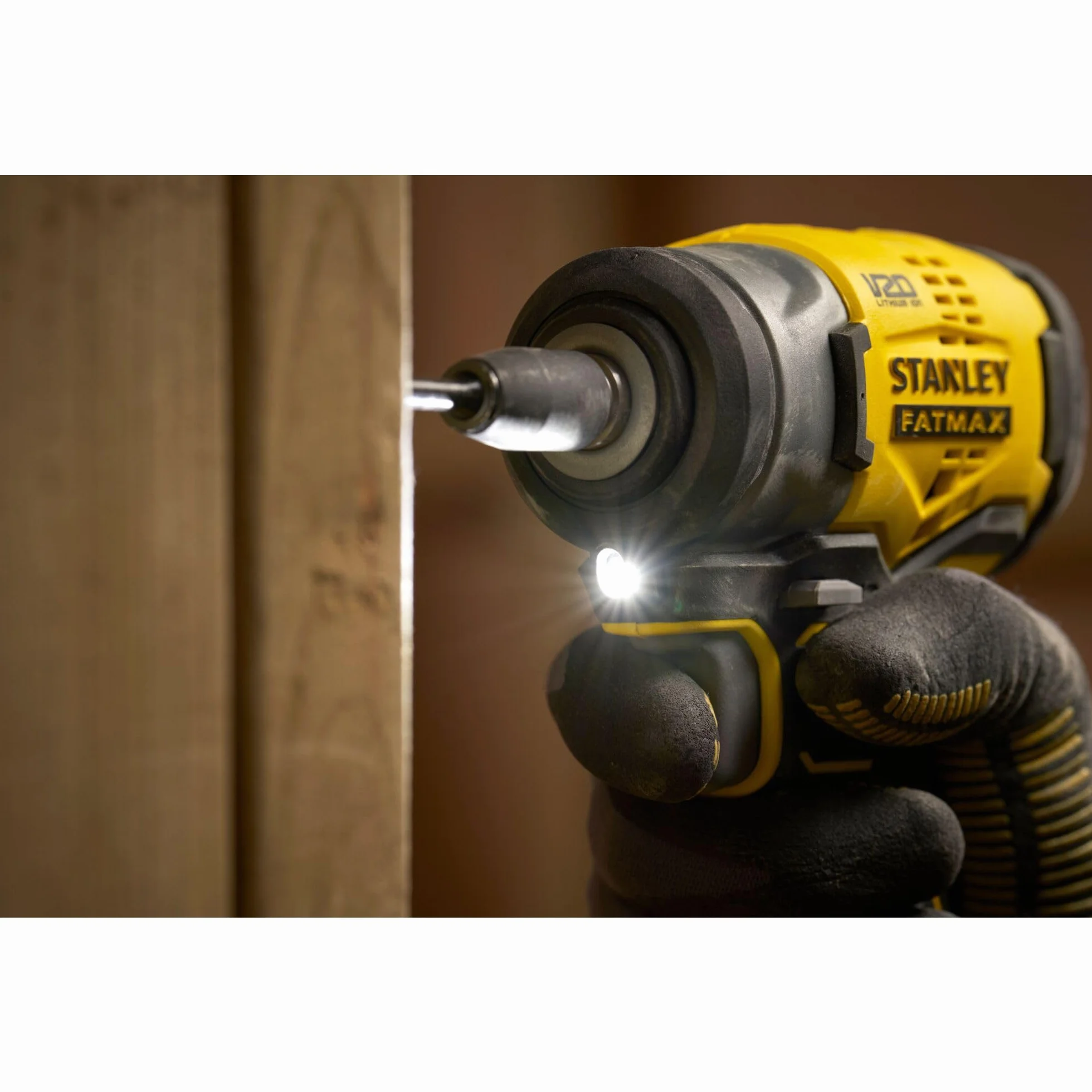 STANLEY FATMAX V20 | 18V bezszczotkowy klucz udarowy 3/8″ - kompaktowy wysoki moment obrotowy do naprawy samochodów, tylko klucz
