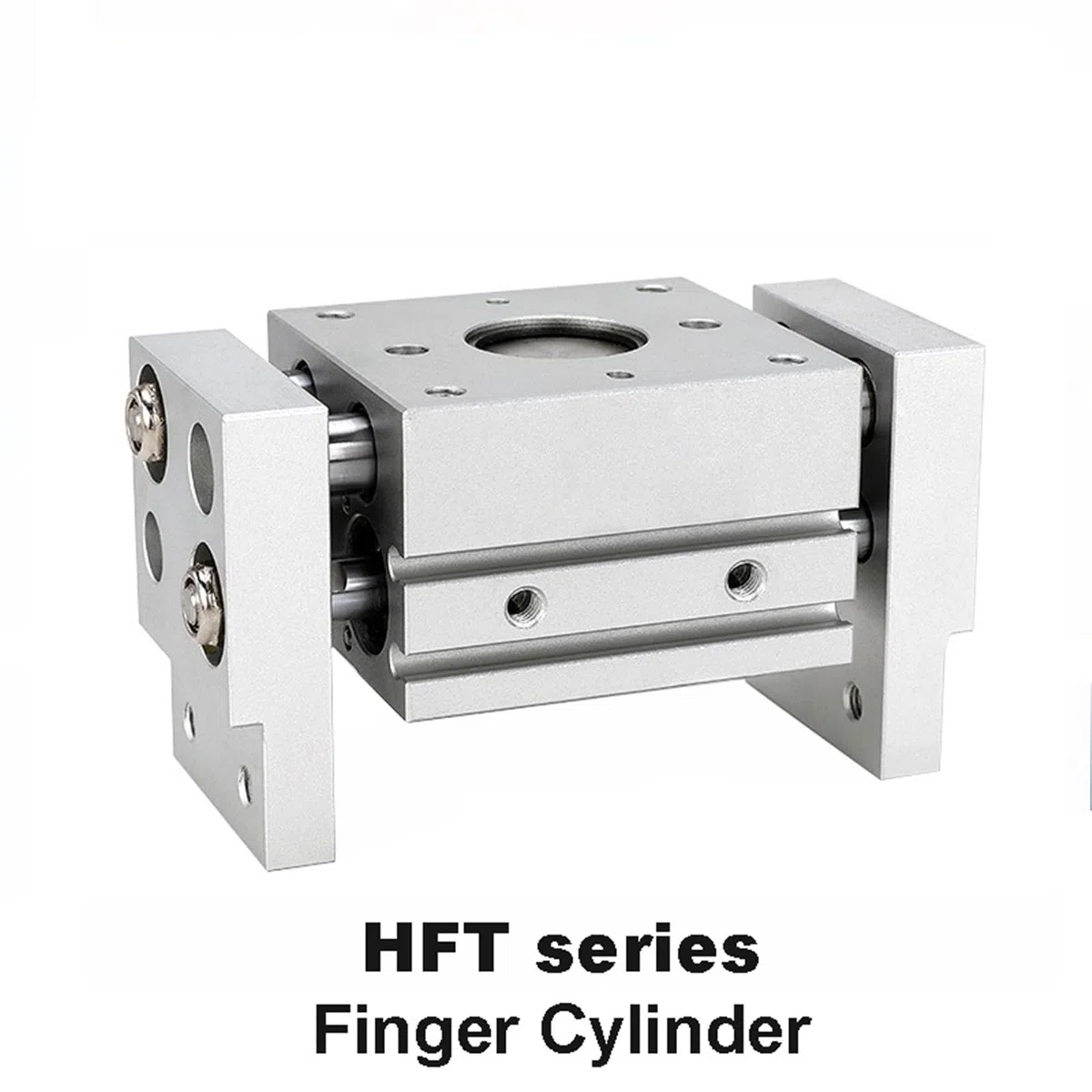 Cylinder pneumatyczny serii HFT10 HFT16 HFT20 HFT25 HFT32 chwytak pneumatyczny szeroki styl siłownik pneumatyczny dwustronnego działania (HFT 25X40-S)