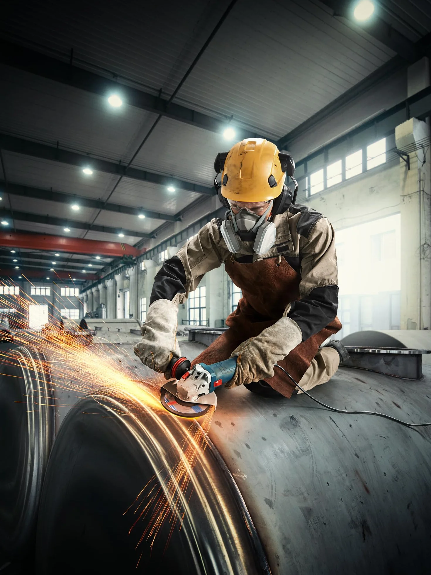 Bosch Professional: szlifierka kątowa GWS 12-125 S (kołnierz mocujący, osłona, nakrętka mocująca, rękojeść dodatkowa z systemem Vibration Control, klucz oczkowy)