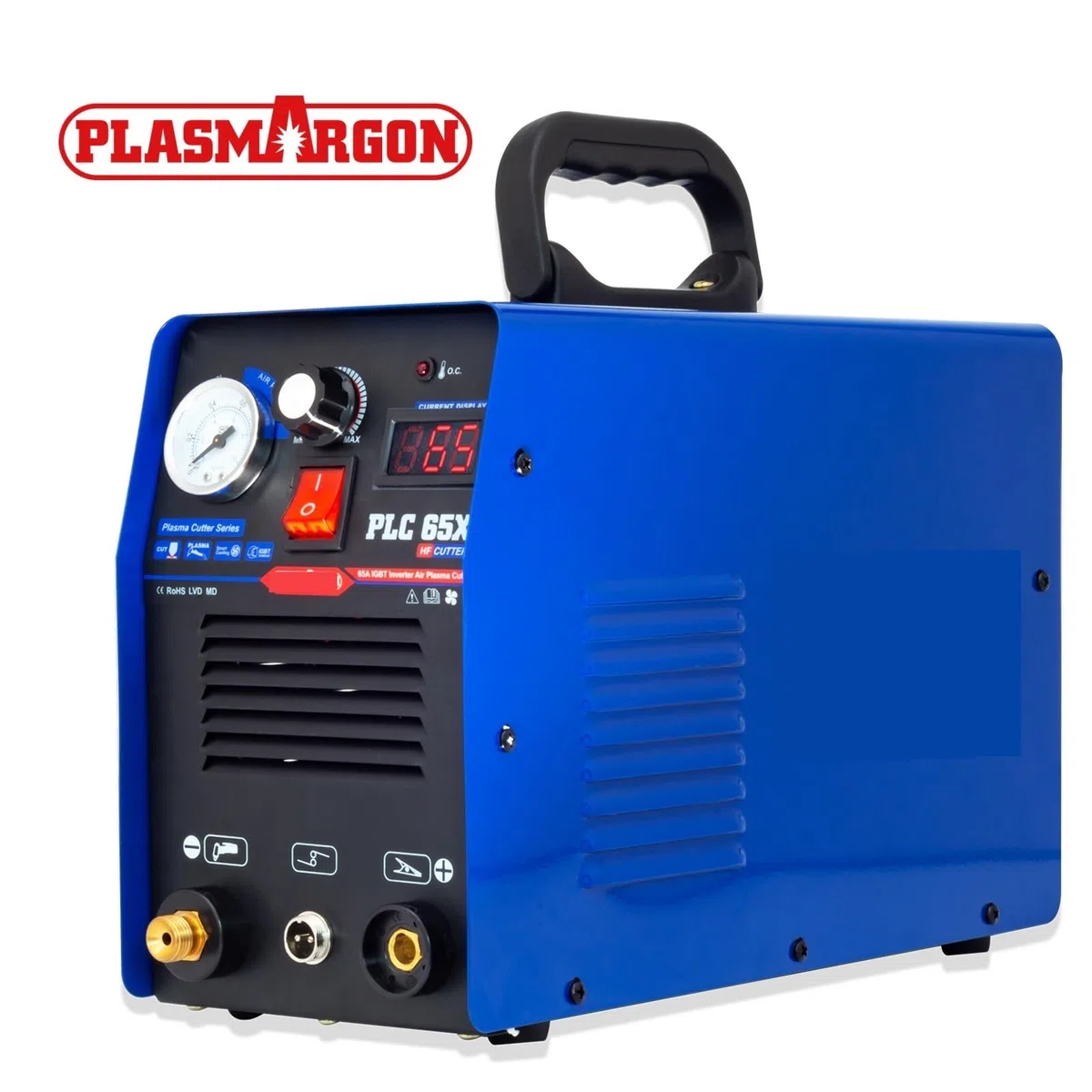 Przecinarka plazmowa, 65Amp IGBT Przecinarka plazmowa AG60 PALNIK i przenośna cyfrowa maszyna do cięcia plazmowego 18mm PLC65