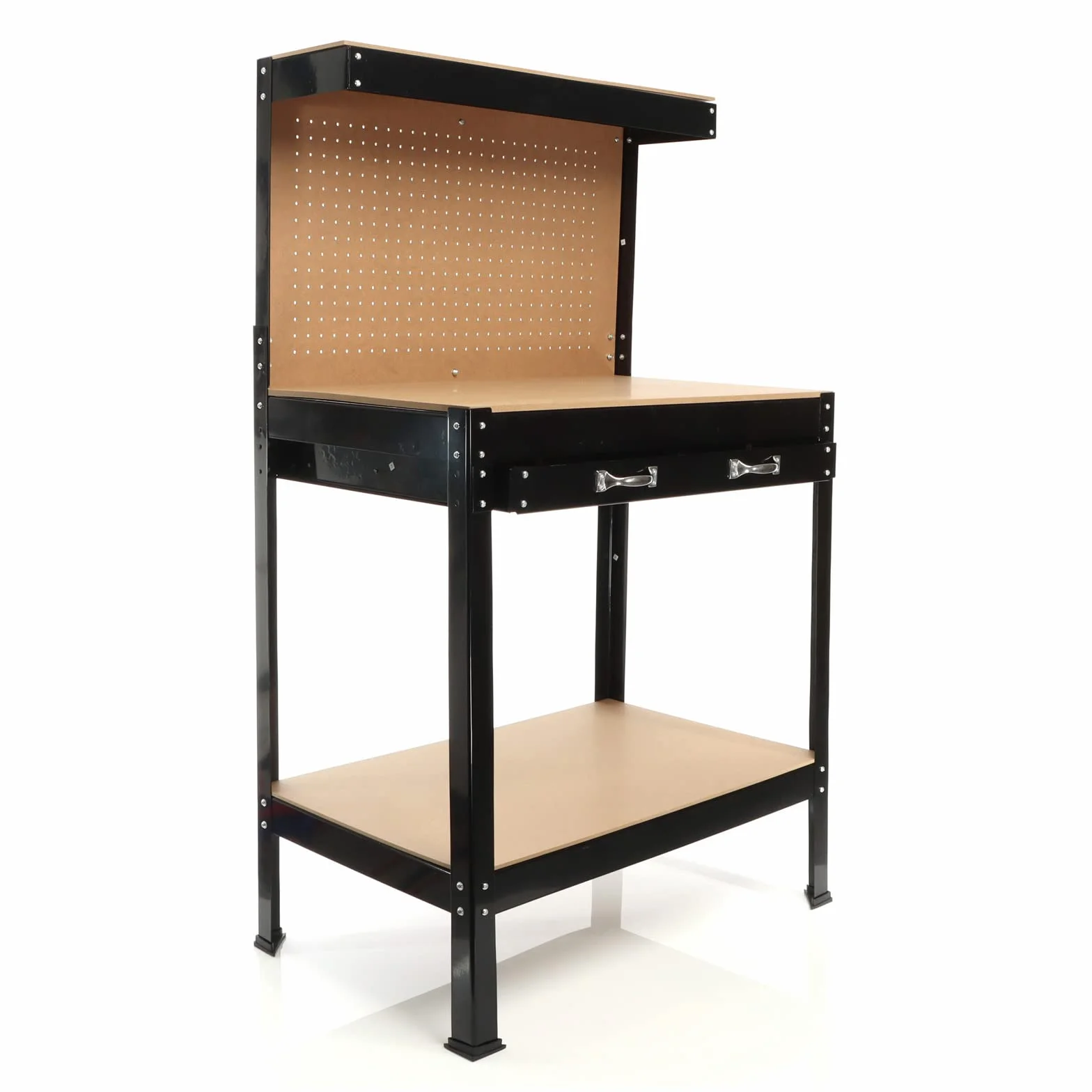 Wiltec Stół warsztatowy 800 x 500 x 1400 mm z szufladą 150 kg nośności