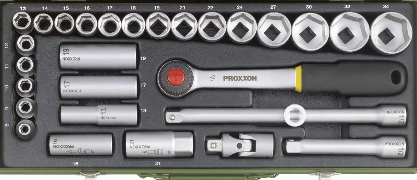 Proxxon 23000 Zestaw Kluczy Nasadowych 29 Sztuk